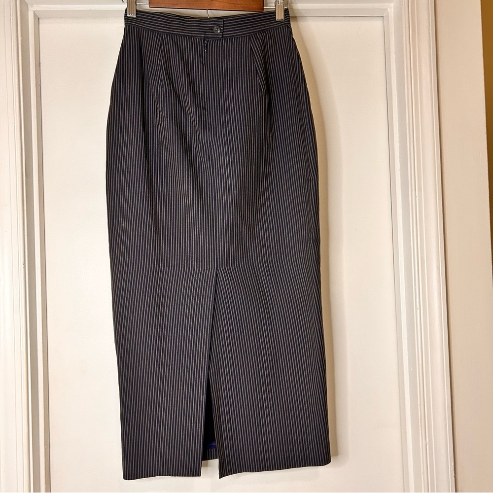 Ann Freedberg Pinstriped Skirt - Picture 3 of 10